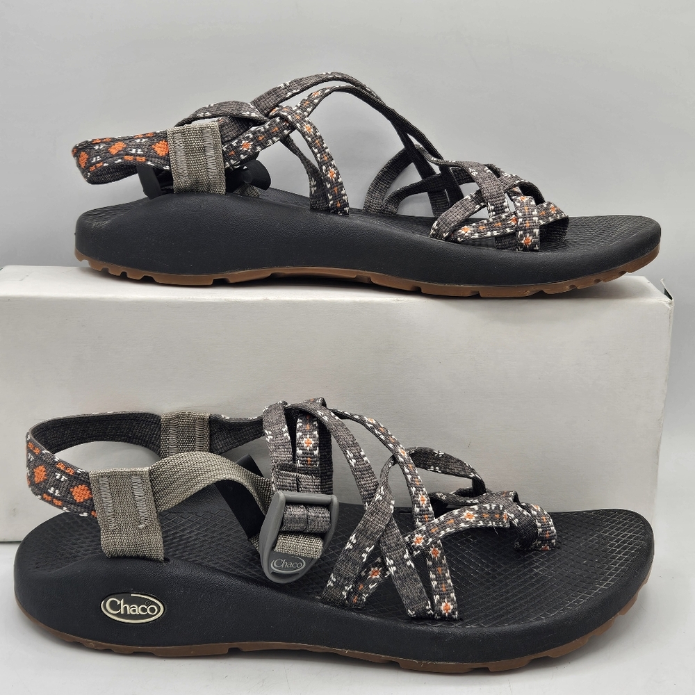 Chaco ZX2 Style Sandals Gray and Orange Size 10